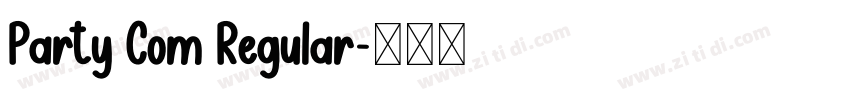 Party Com Regular字体转换